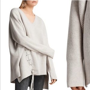 Euc allsaints size m/L able lace sweater